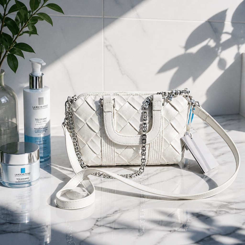 Woven Blanc Bag