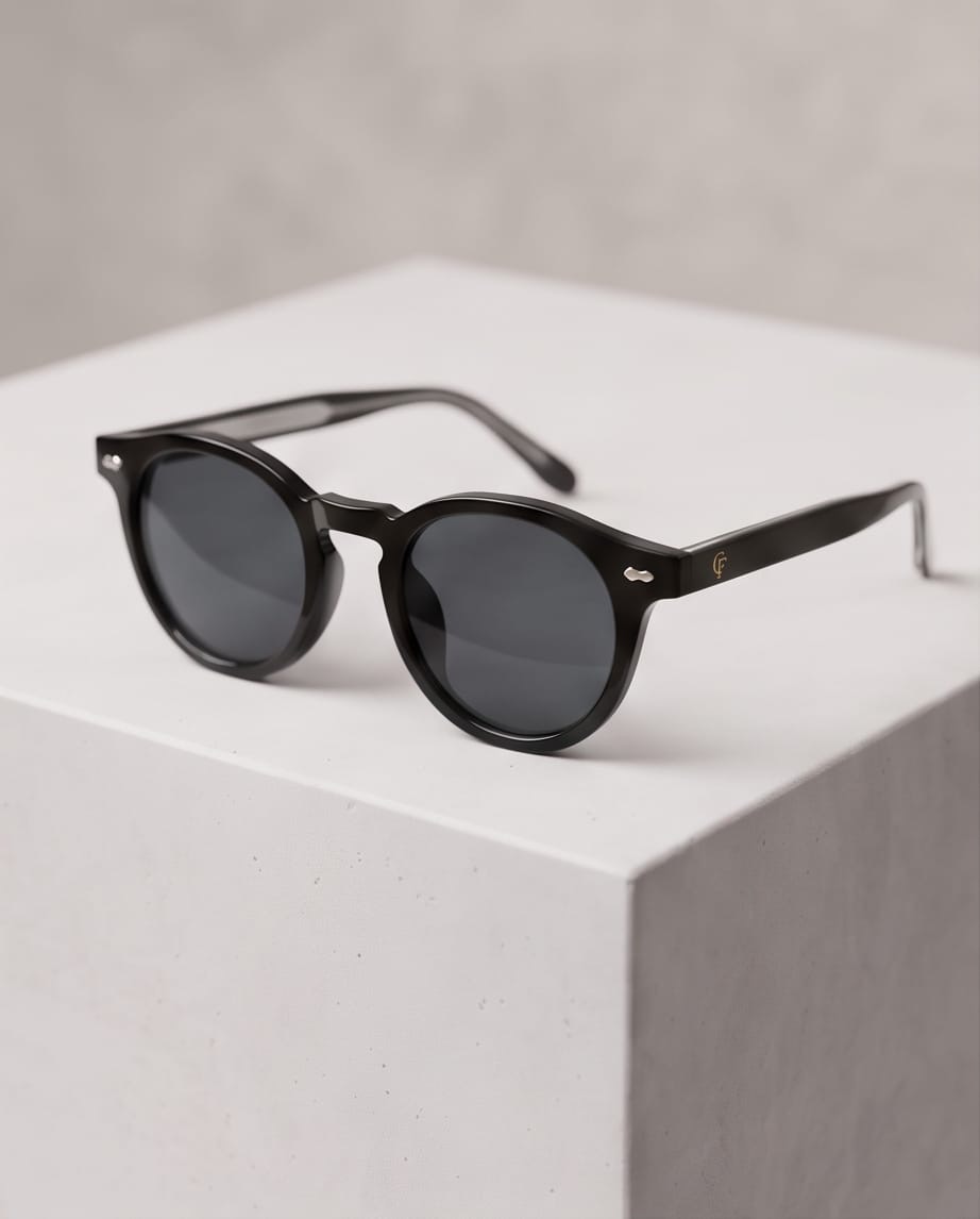 Noir Round Sunglasses