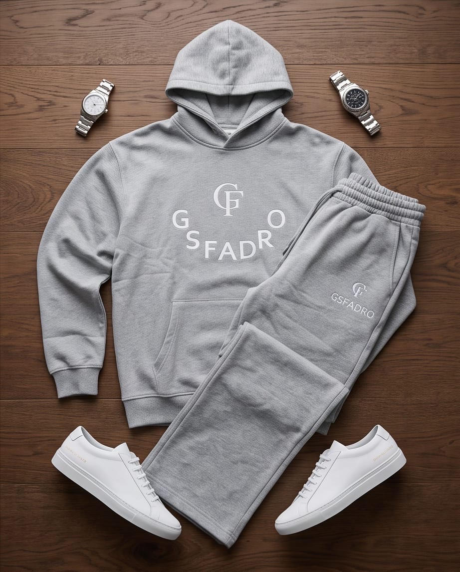 Grey Monogram Tracksuit