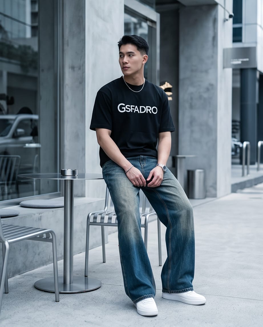 Homme Logo Tee Noir